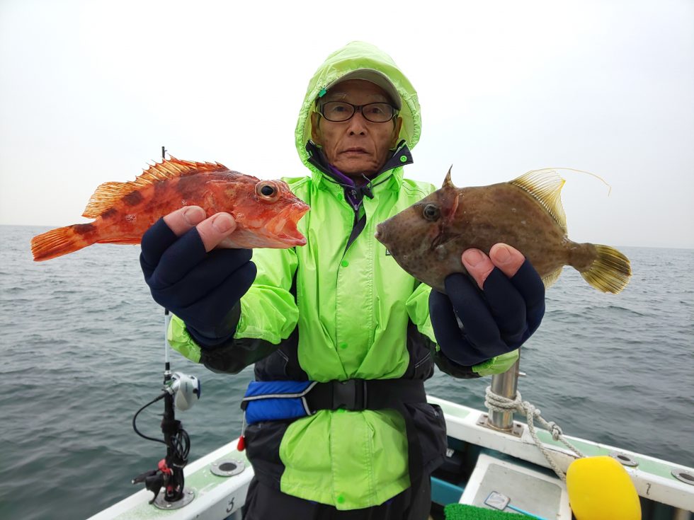 活きウタセエビで多彩な釣果!