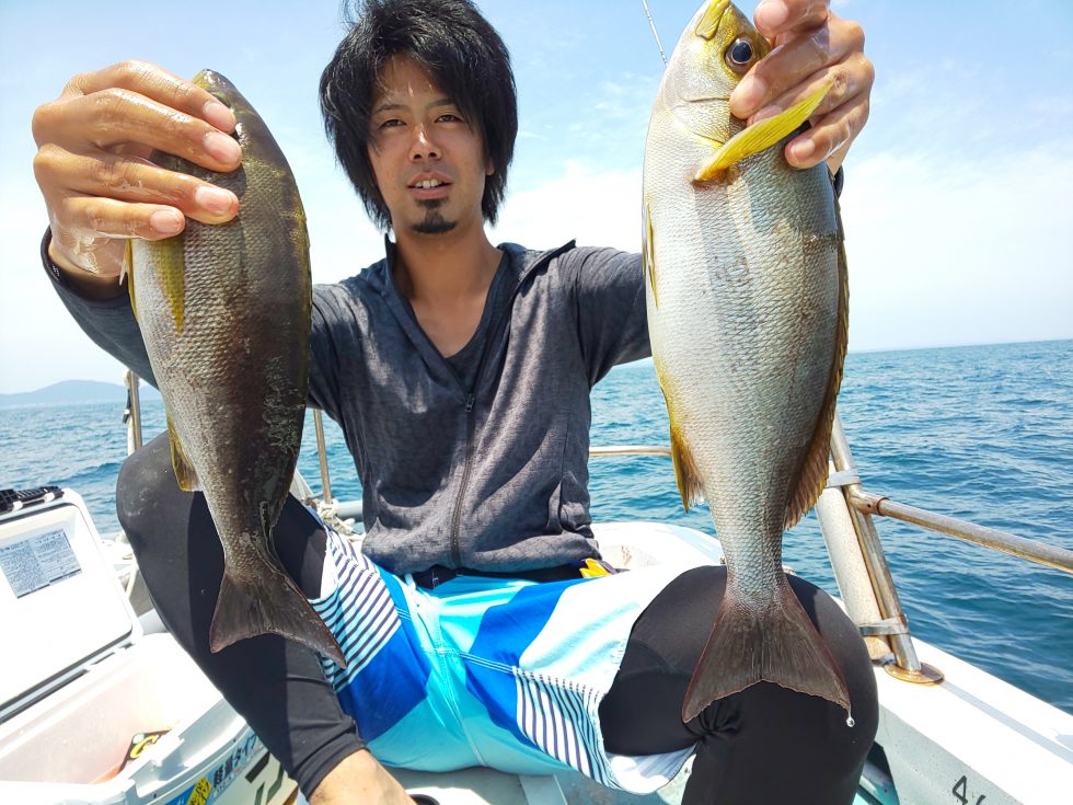 午前便イサキ釣り、大型ゲットです。