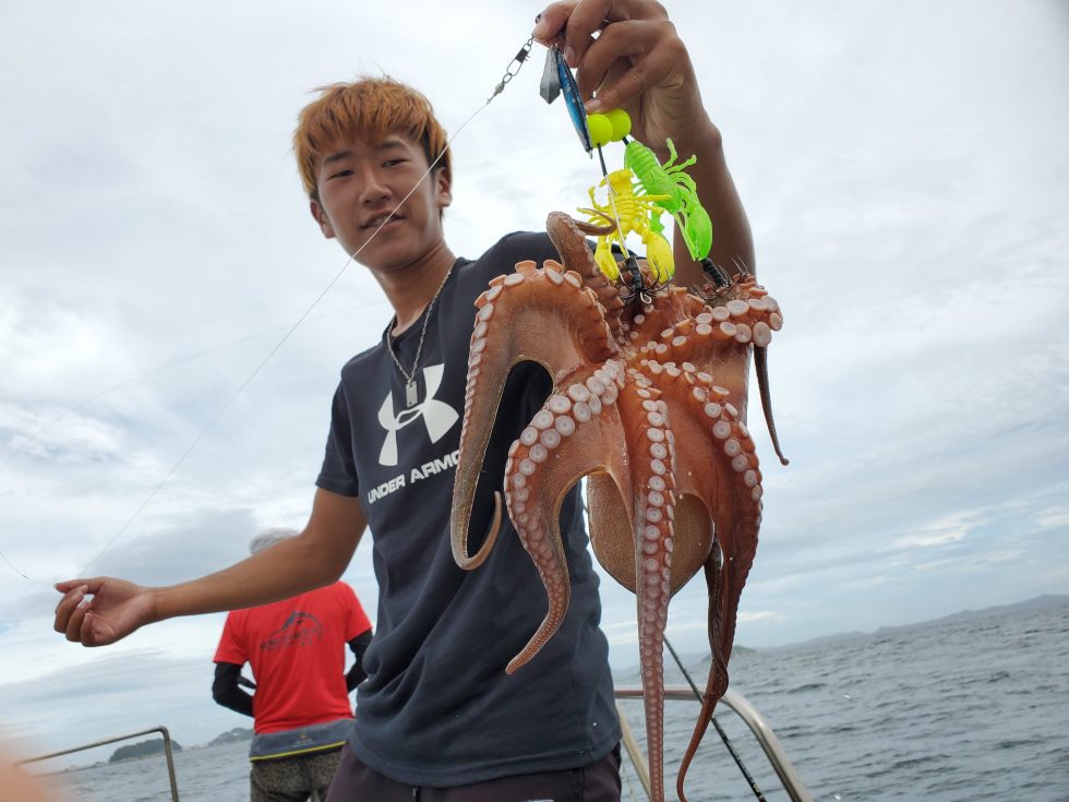 午後便タコ釣り!