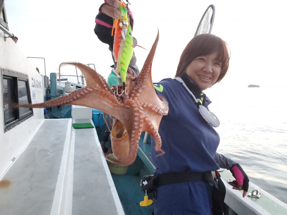 タコ釣り最終便!
