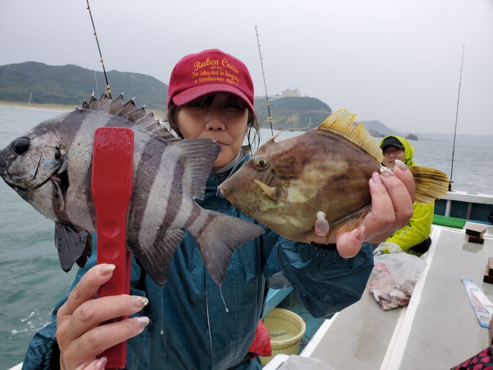 釣りガールもサンバソウ、肝パンゲット!