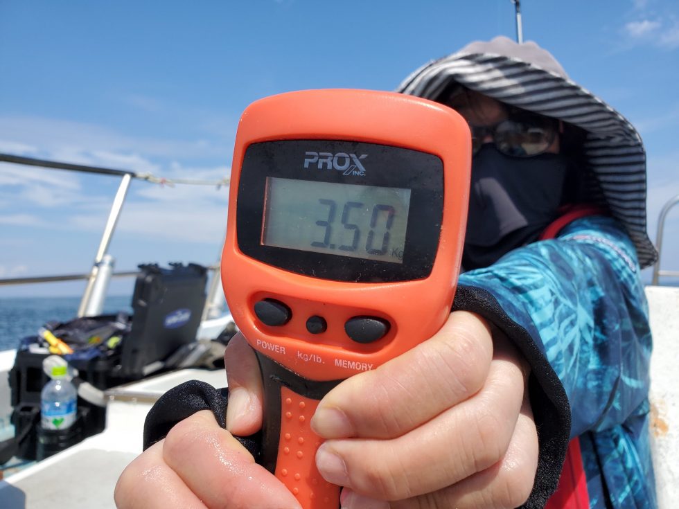 3.5㎏だ!おめでとうございます!