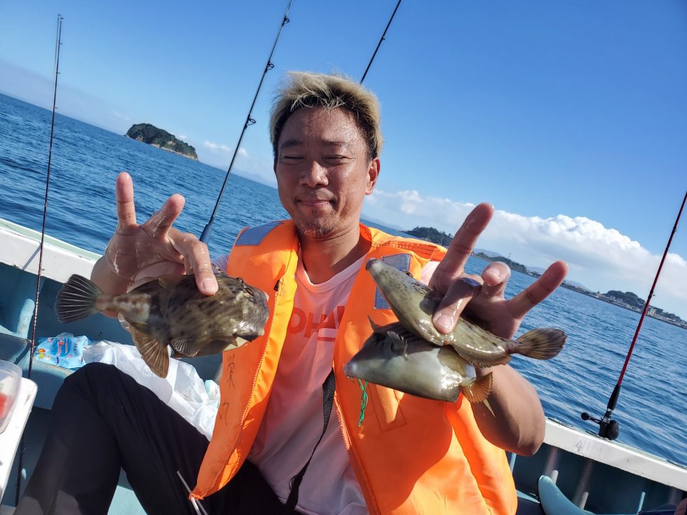 カワハギ続々ー!