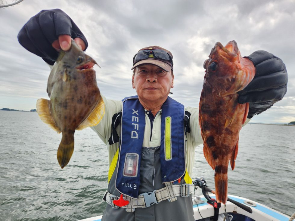 活きウタセエビで多彩な釣果です！