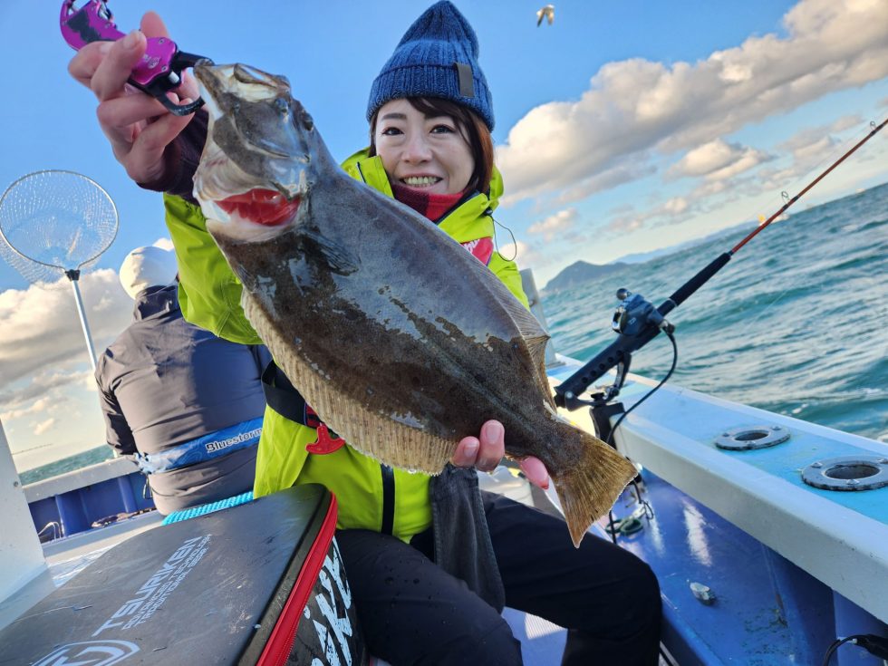 活きイワシでヒラメ！