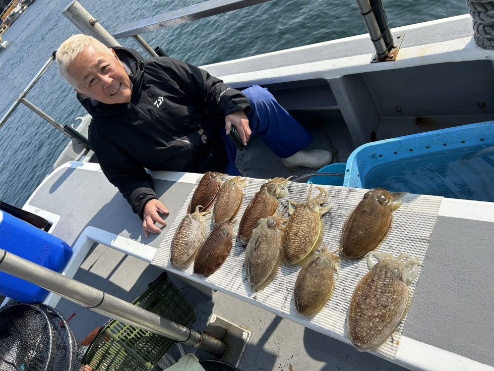 肉厚コウイカ爆発中！バラシ多数でしたが１０杯ゲット！お見事です