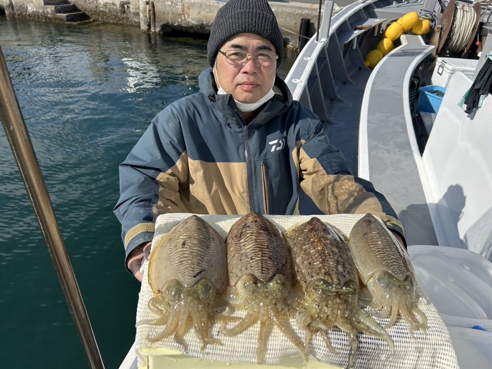 コウイカ入れ乗り！