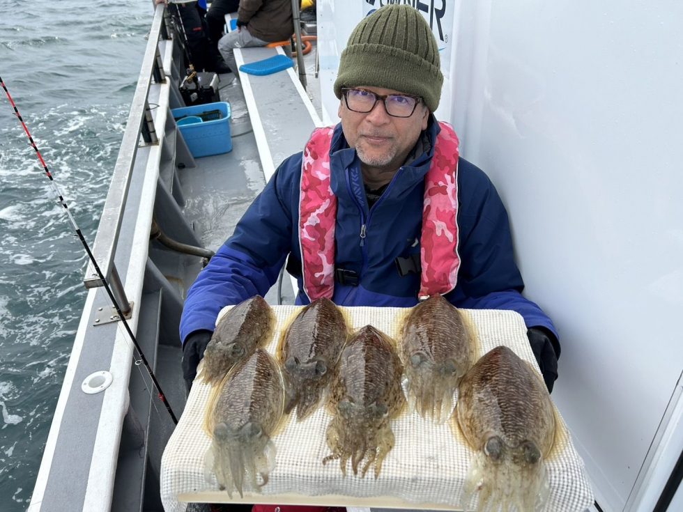 ２隻分乗ゆったり釣行でした