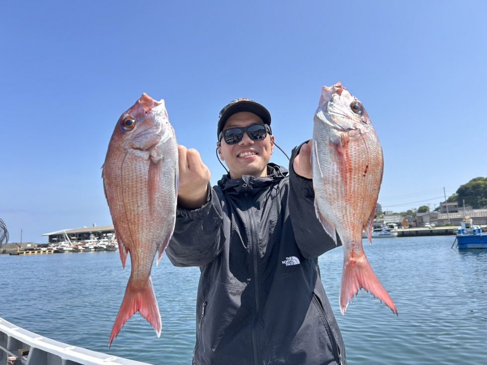一つテンヤ真鯛釣り予約受付中!