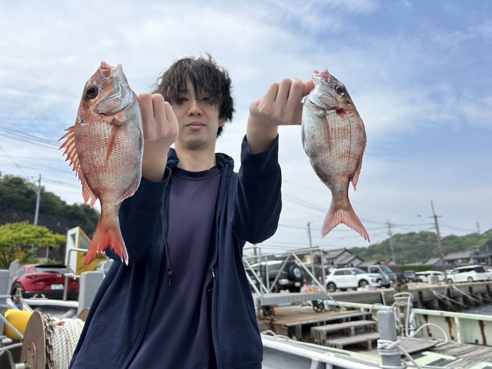 一つテンヤ真鯛釣り出船!