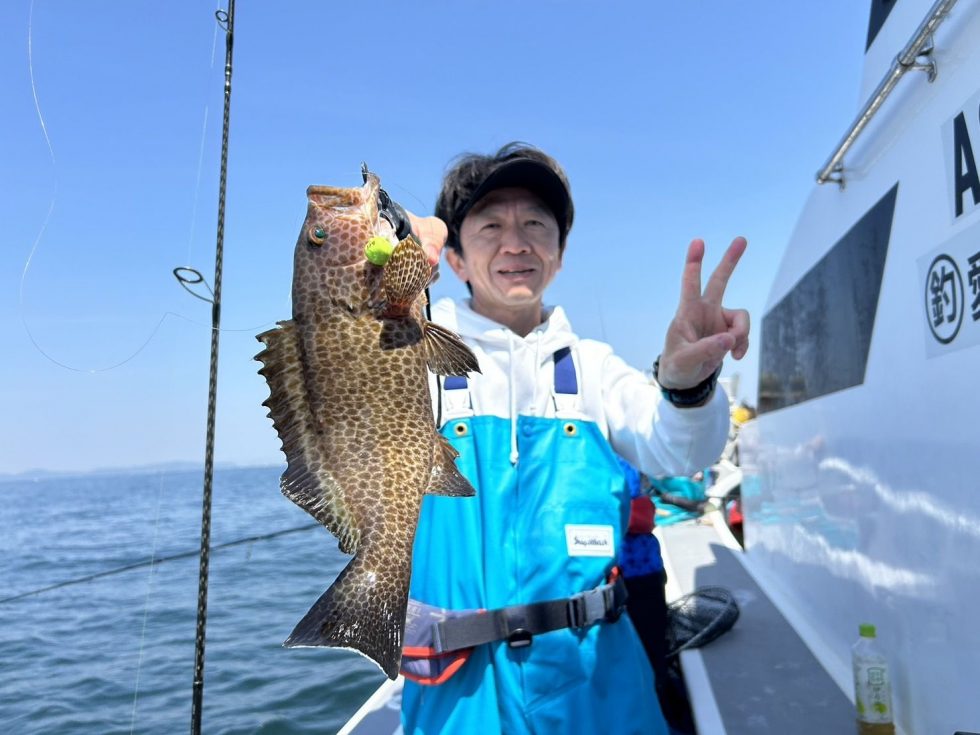 イシグロ三河安城店坂元さん!オオモンハタ!