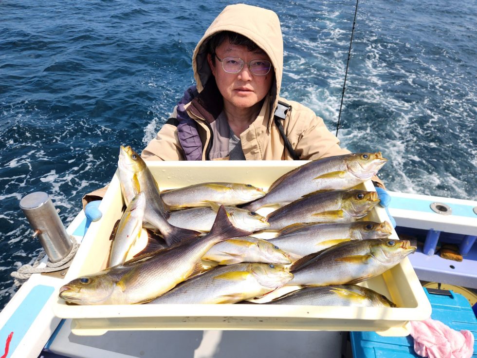 大山沖イサキ絶好調ー!