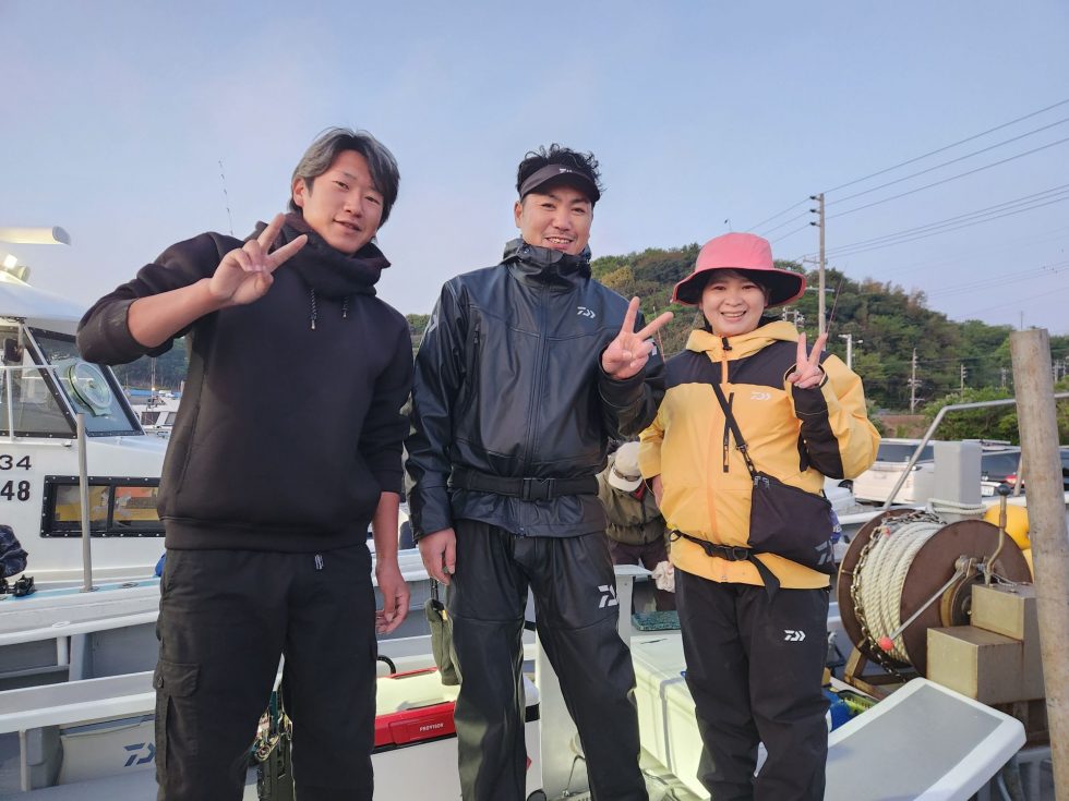 一つテンヤ真鯛出船!DAIWAフィールドテスター金森さんご乗船!