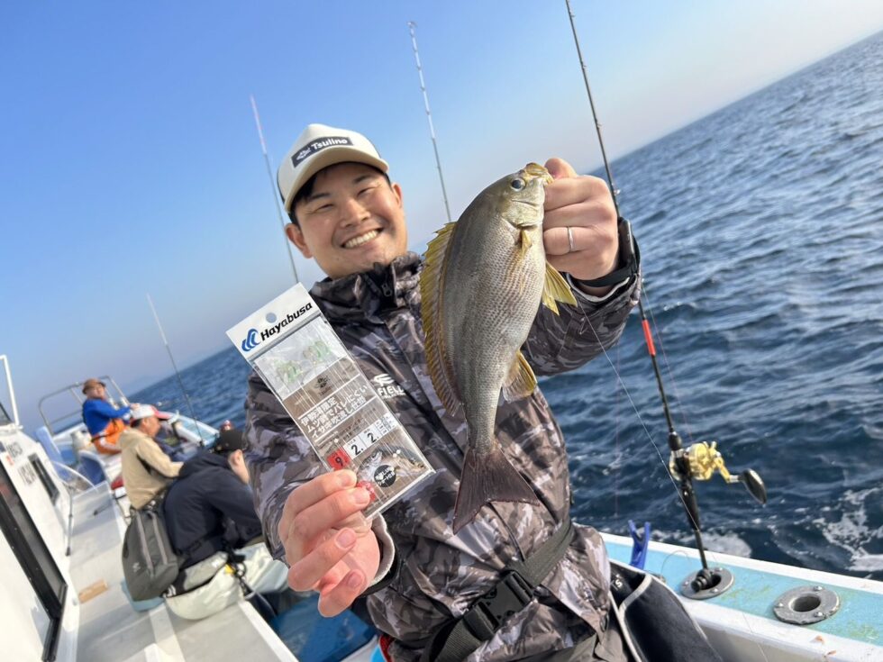 明日(水)イサキ釣り、一つテンヤ真鯛釣り、出船確定!
