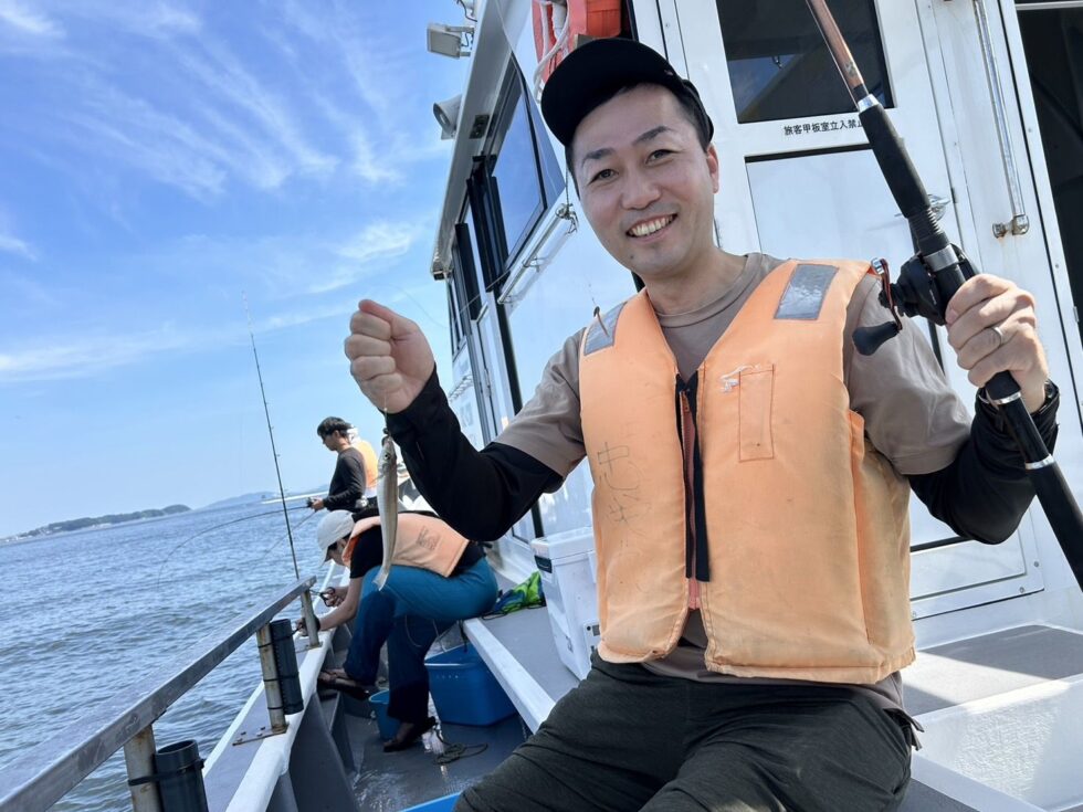 船釣り初めての方々でしたが波の穏やかな海上で楽しめました