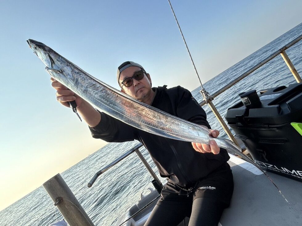 伊良湖水道テンヤタチウオ専門で出船！