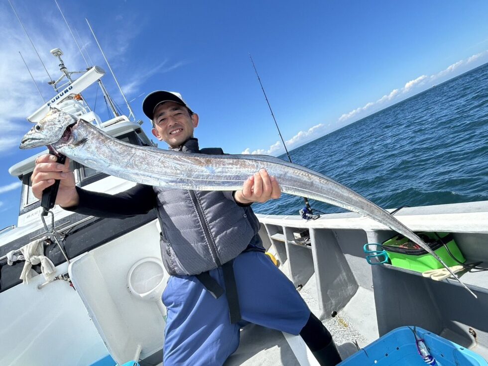 今日も伊良湖水道大型タチウオ!