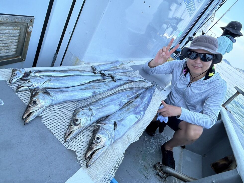 テンヤ専門船!大型タチウオとの駆け引きが面白い!
