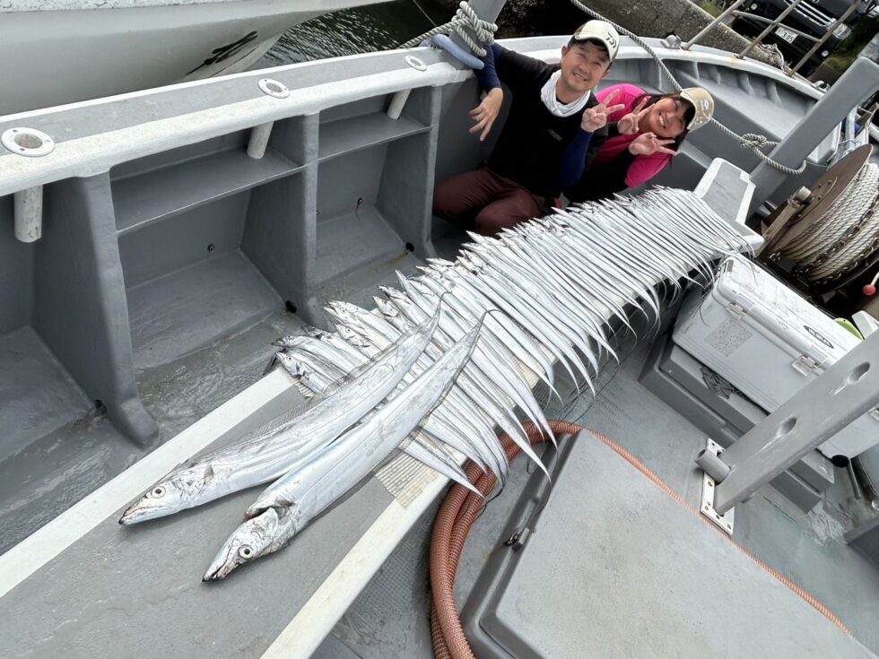 猛烈ー！テンヤで掛けるのがまた面白い！