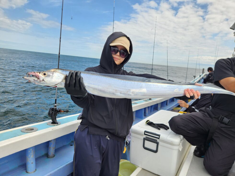 釣りガールも良型ゲット！