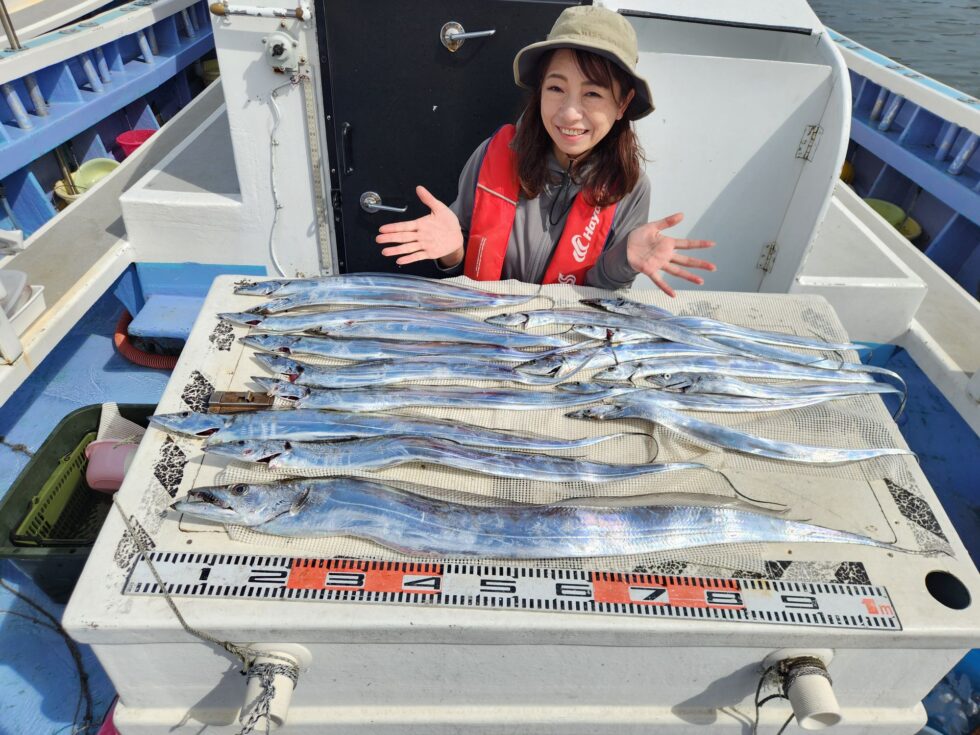 萩原香さん今日も釣りまくりー