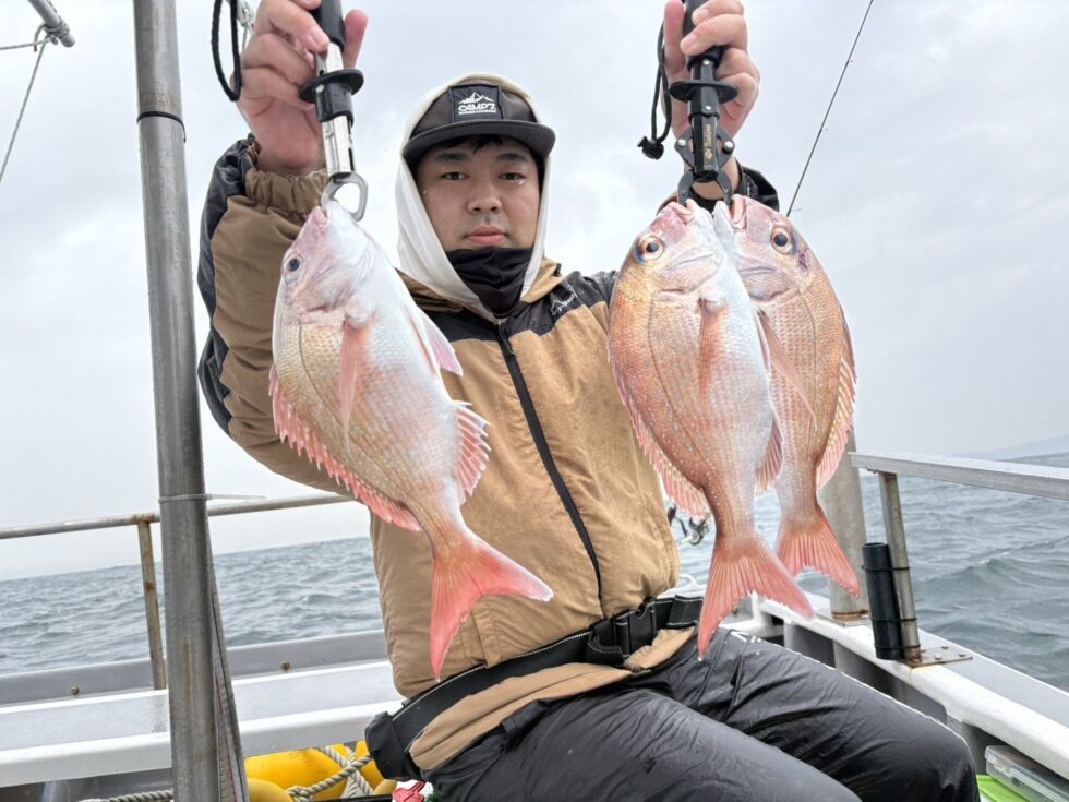伊勢湾一つテンヤ真鯛釣り出船！