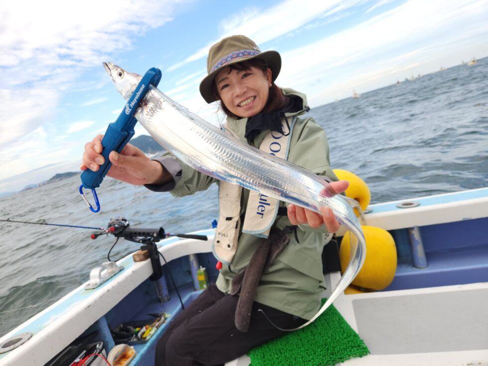 テンヤタチウオ出船！絶好調ー！