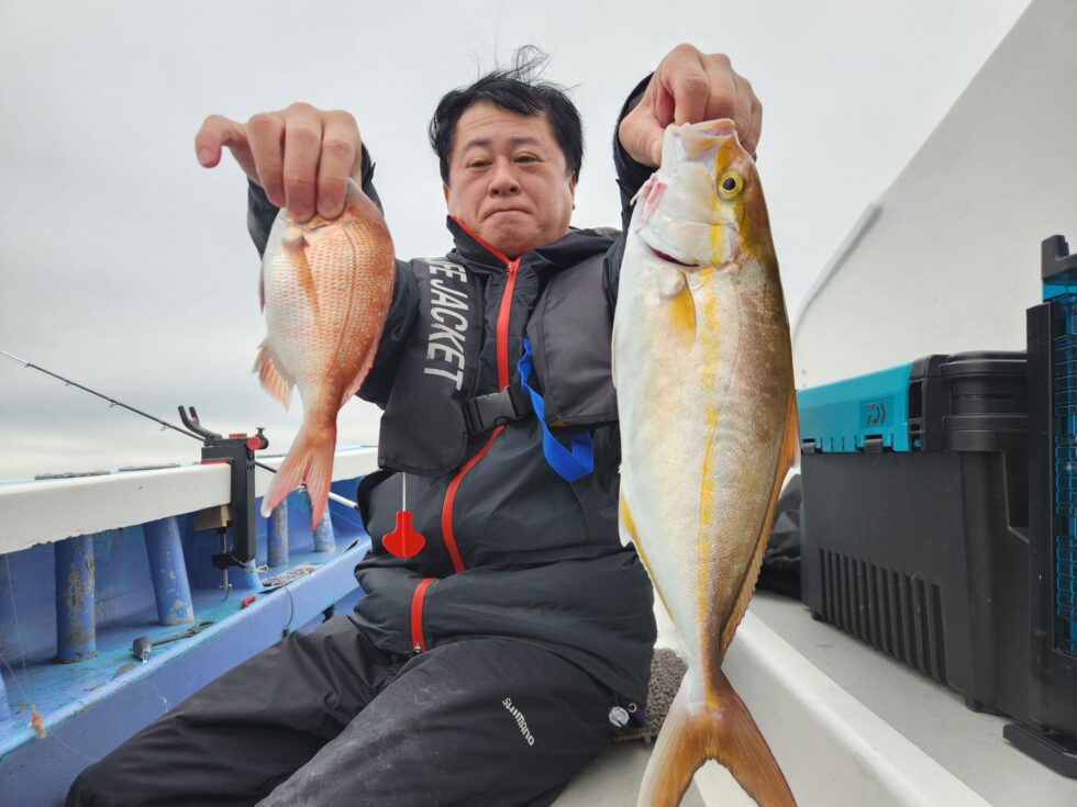 ウタセ五目船、カンパチ！