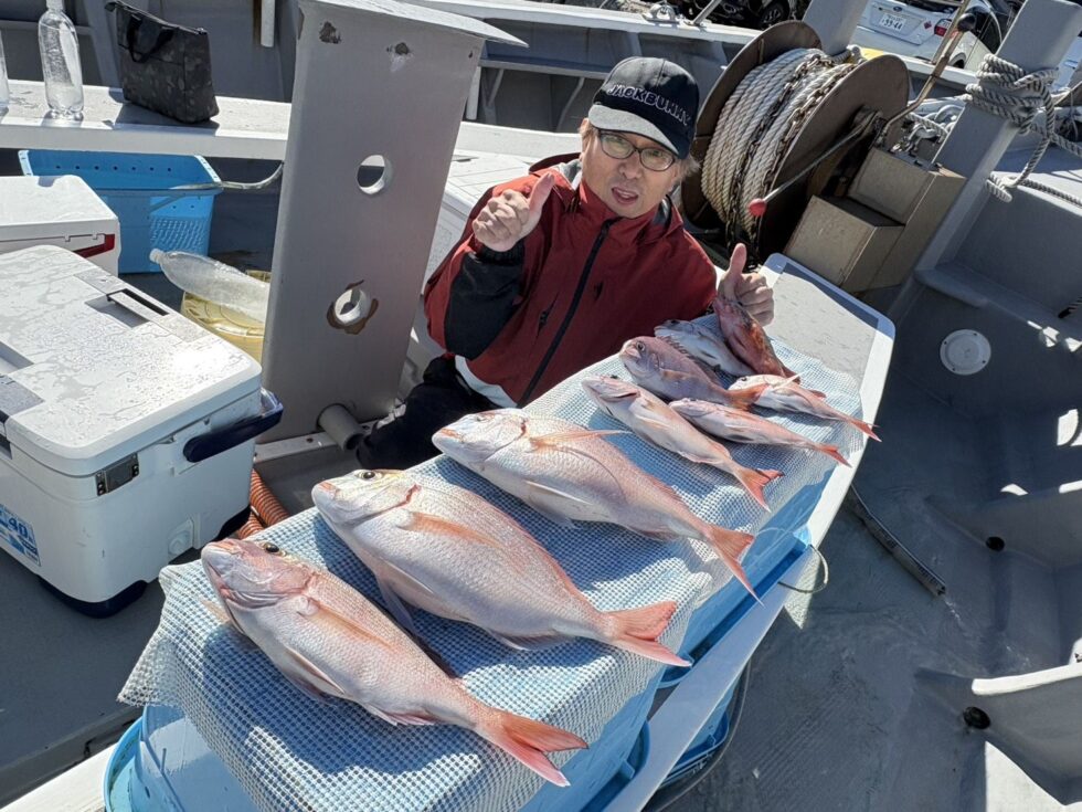 伊勢湾一つテンヤ真鯛船出船！