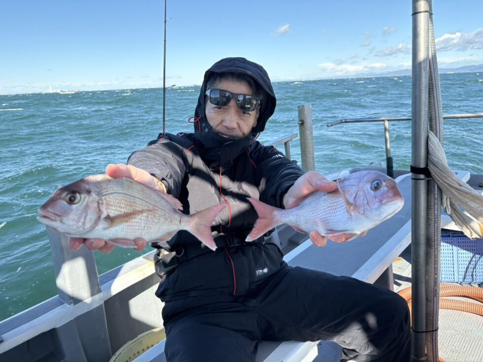 明日(火)ウタセ五目船、一つテンヤ真鯛船、出船！飛び入りOKです