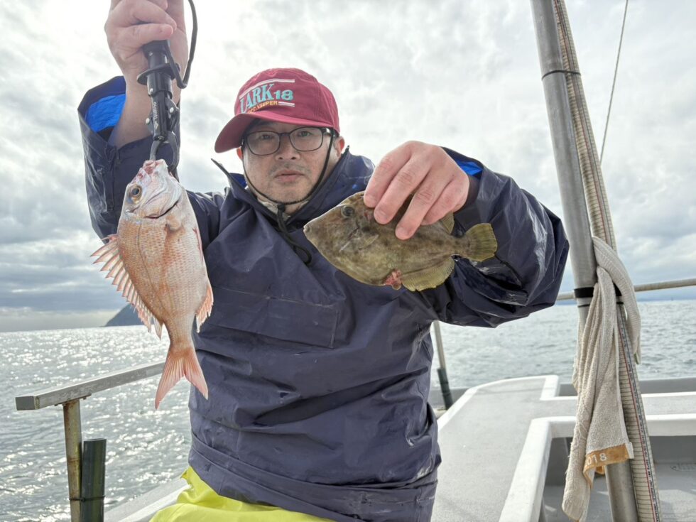 一つテンヤ真鯛釣り予約受付中！