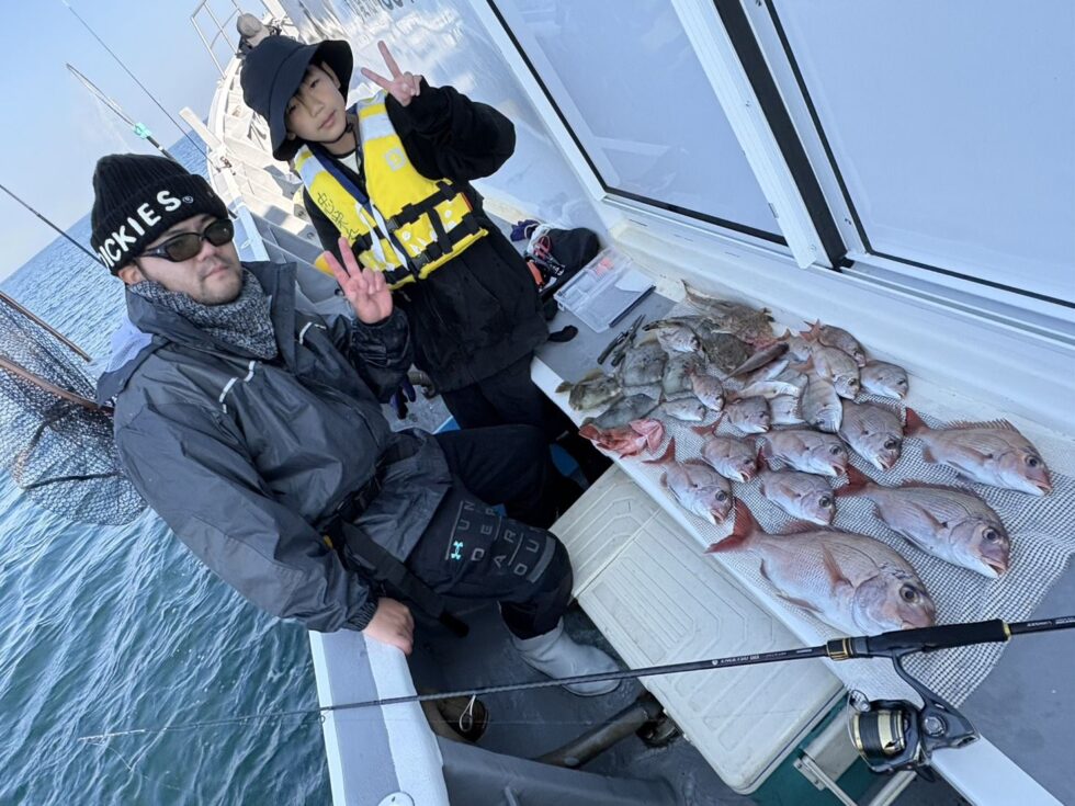 一つテンヤ初挑戦!忠栄丸レンタルタックルで釣りまくり!