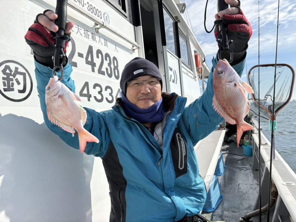 一つテンヤ真鯛船ご予約お待ちしてます!