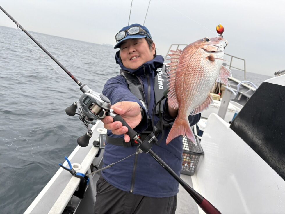 一つテンヤ真鯛出船！