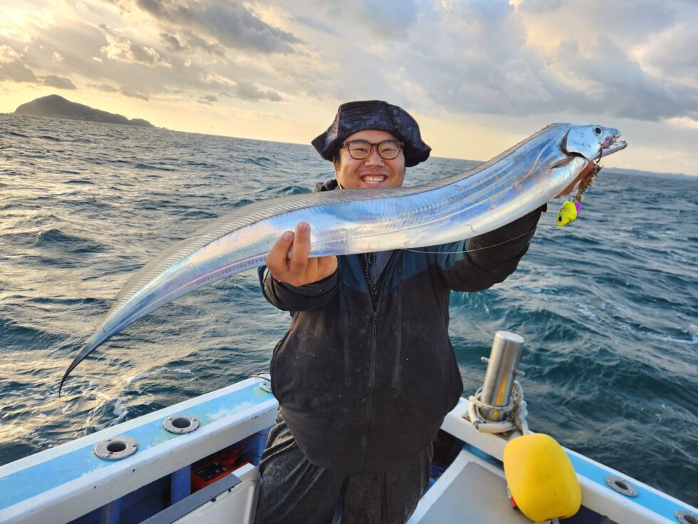 朝イチ穏やか！伊良湖沖で大型ヒット！イシグロ豊田店中谷さん！