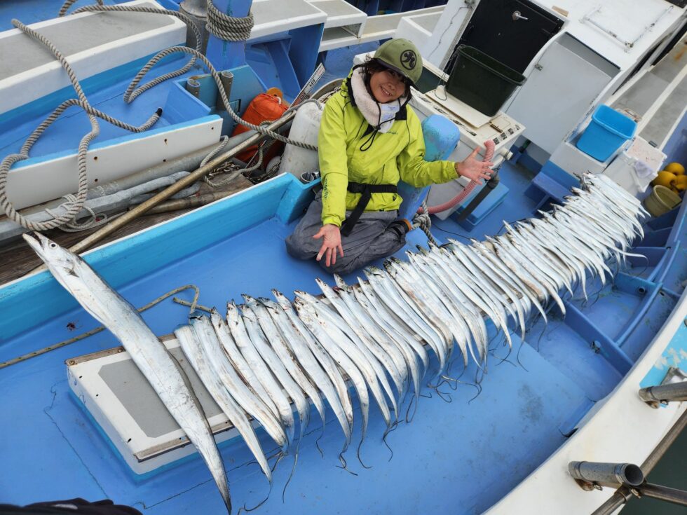 テンヤで73本!お見事でした!