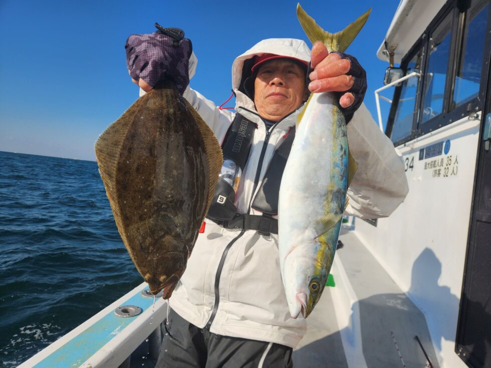 イワシ泳がせ船!