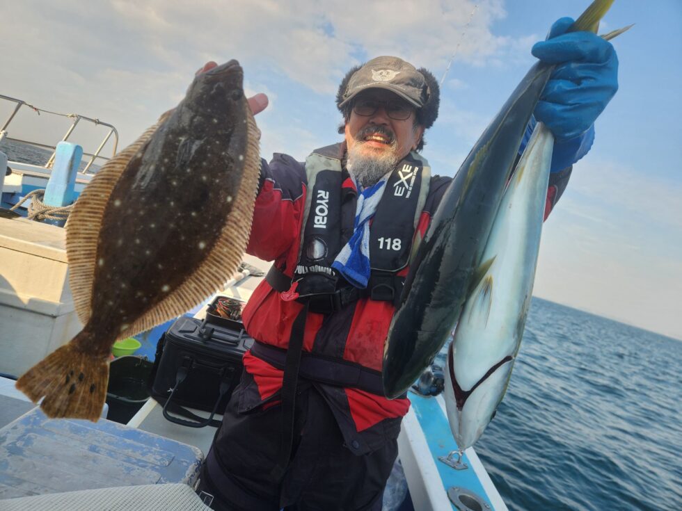 ヒラメ、青物！