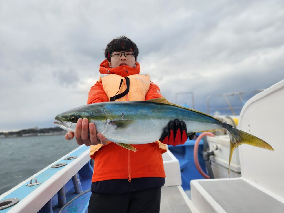 全員レンタルタックル。皆様青物ゲット！