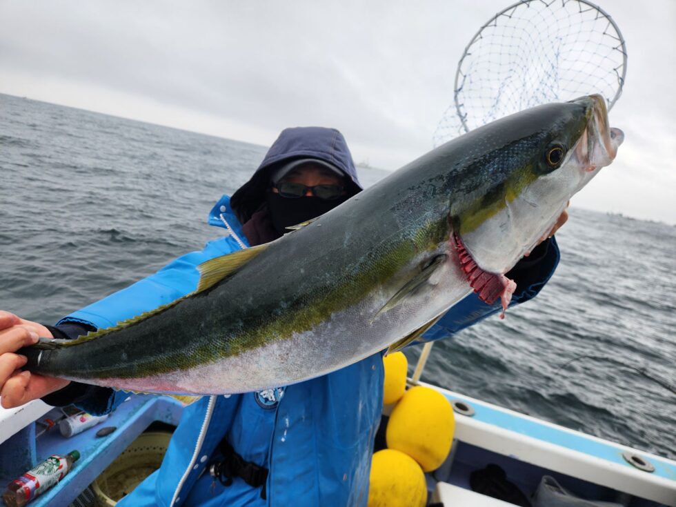 ブリ87㎝ゲット！