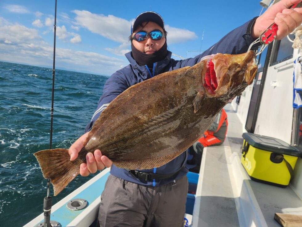 70㎝座布団ヒラメ！