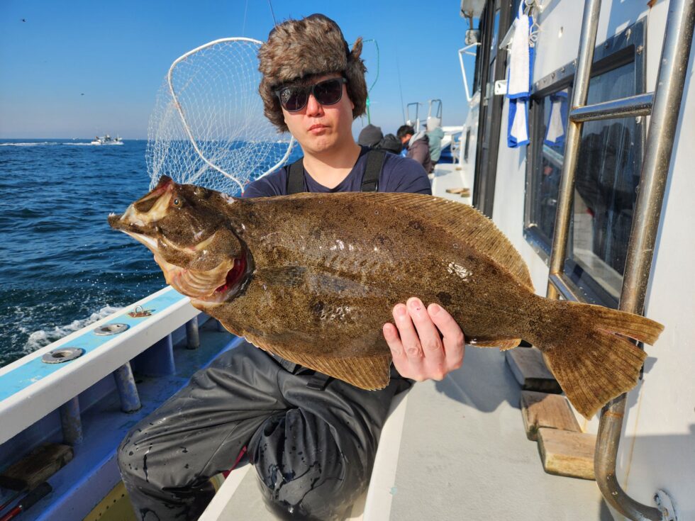 泳がせ船！肉厚ヒラメ！