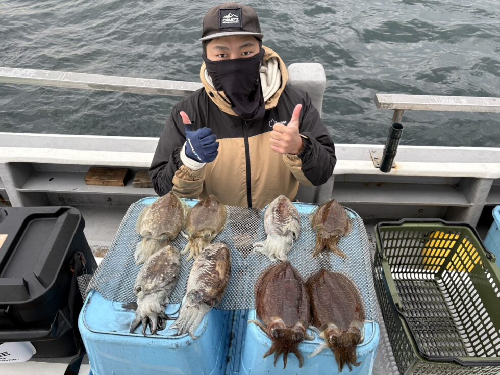 コウイカ爆発中！見事に攻略！お見事です