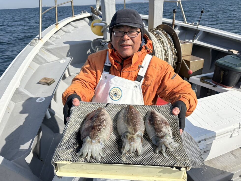 コウイカ船!ずば抜けた方はいませんが平均してあがりました!