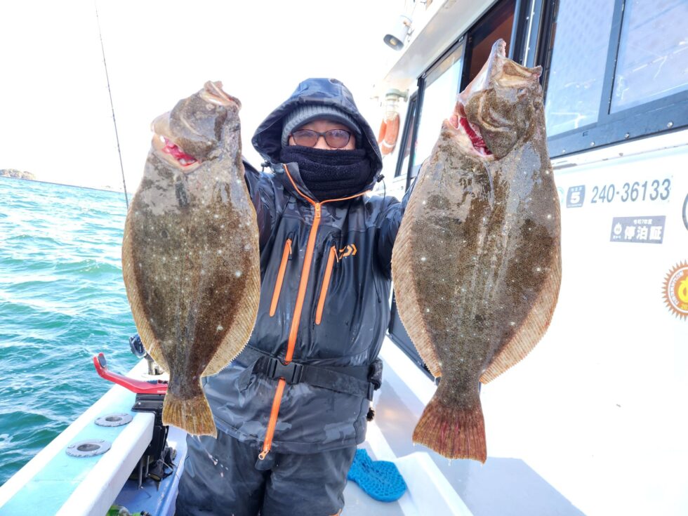泳がせ船、ヒラメ好調！