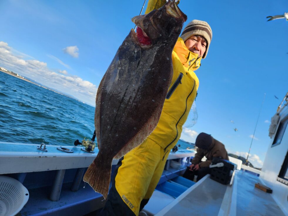 初釣り！ヒラ良型ヒラメ！