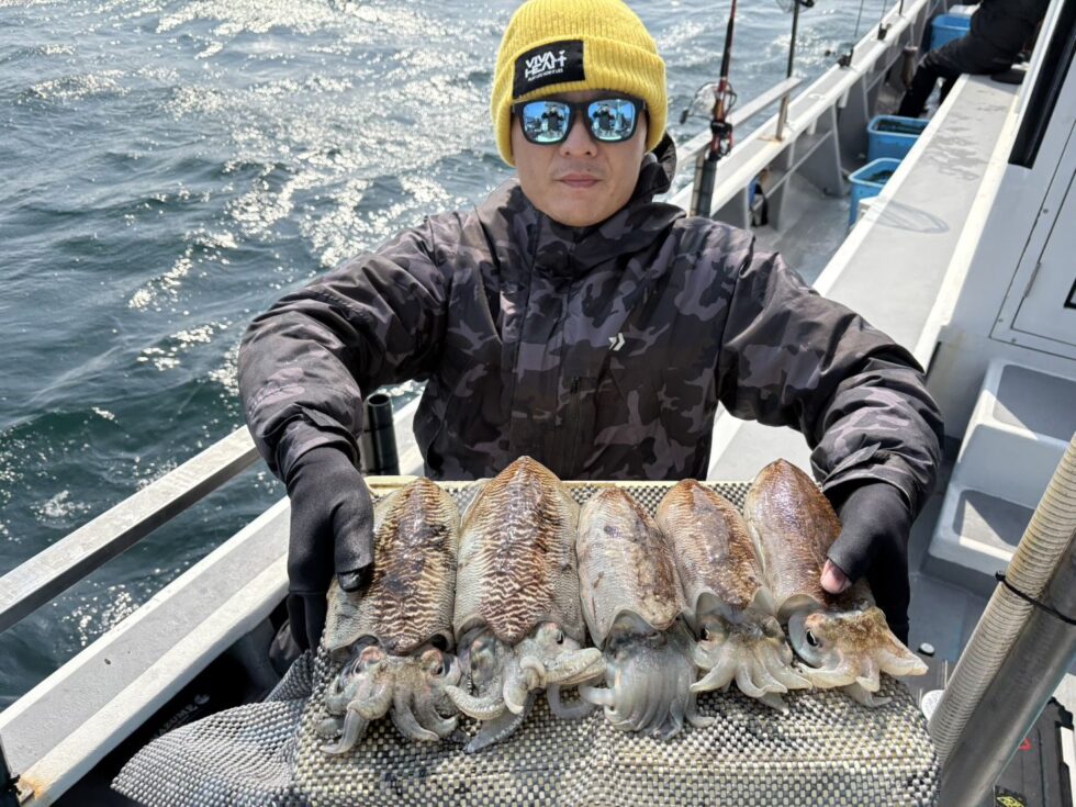 少人数でしたが船中45杯キャッチ!