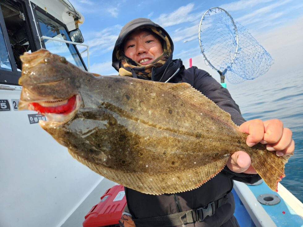 泳がせ船、肉厚ヒラメ！