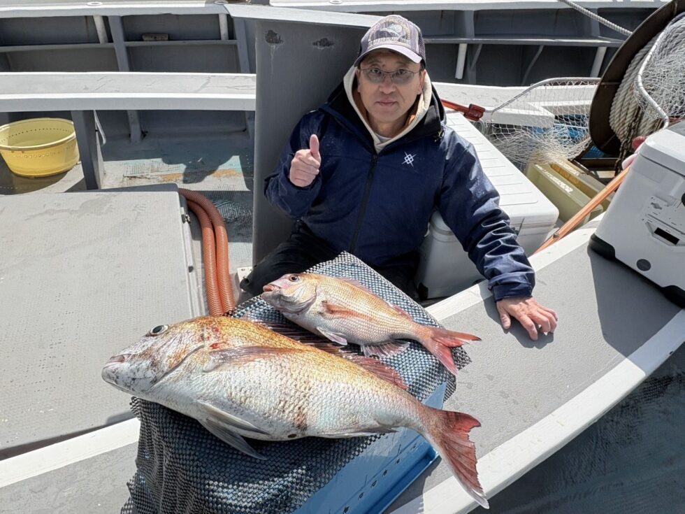 一つテンヤ真鯛釣り早めの釣行をお勧めです！