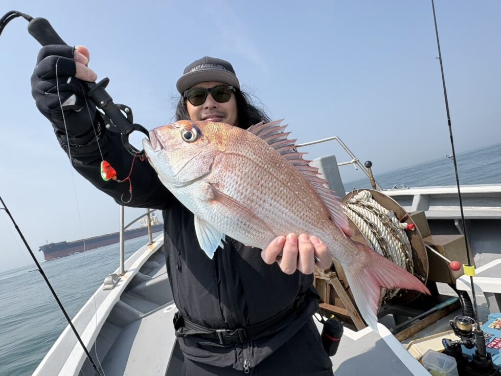 一つテンヤ初挑戦で!おめでとうございます